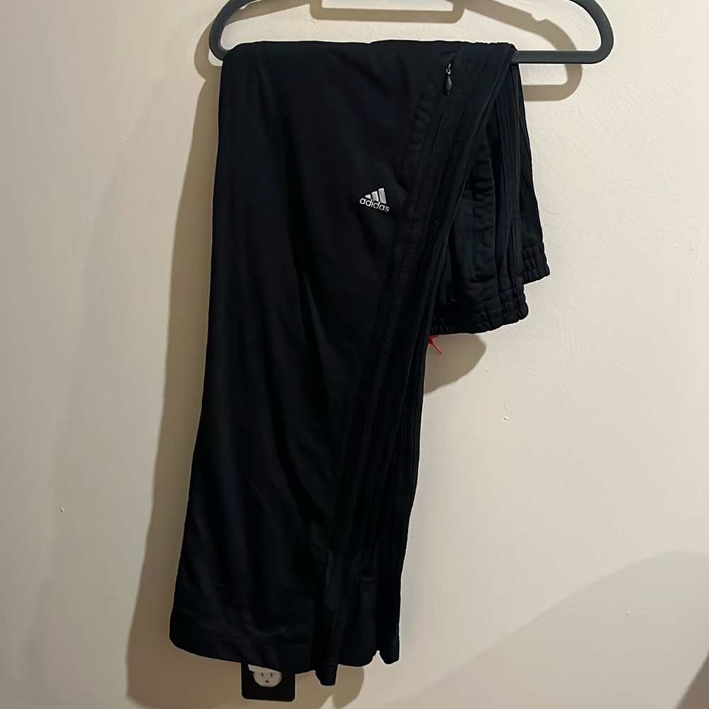Men’s orange and black adidas sweats pants size XL - great condition